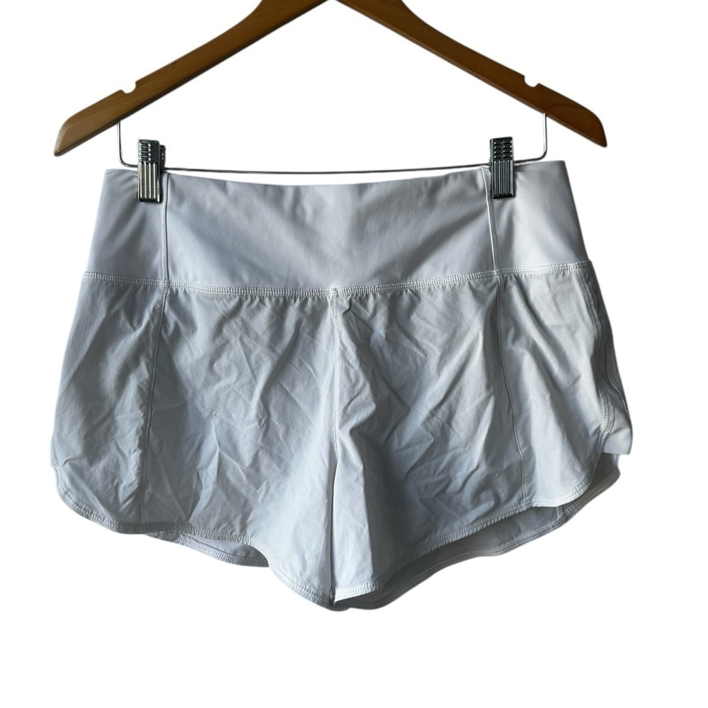 Athleta Athletic White Lined Shorts